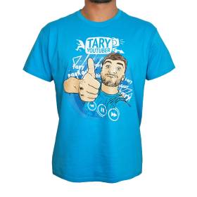 Tričko pro parkour Tary YouTuber tyrkysové